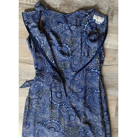 Maggy London by Kenneth Nolan : printed silk wrap dress - Picture 5 of 10